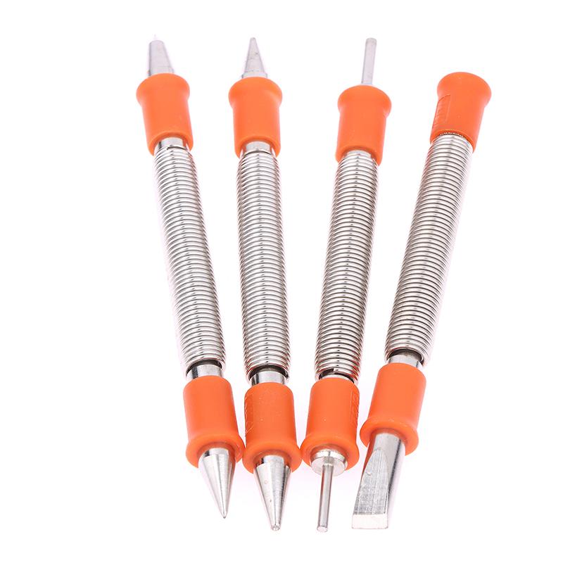 1/2Pcs Spring Tool Chisel Nail Punch Center Punch Pinning Punch Spring Loaded Rivet Removal Kit For Wood