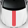Pegatinas de rayas simples a la moda para decorar el capó, deporte de Motor, carreras, piezas de automóvil divertidas y creativas