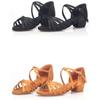 Satin Kinder Tanzschuhe Kinder Latein Salsa Tango Gesellschaftstanzschuhe 3cm Niedrige Absätze Damen Mädchen Zapatos Baile Mujer