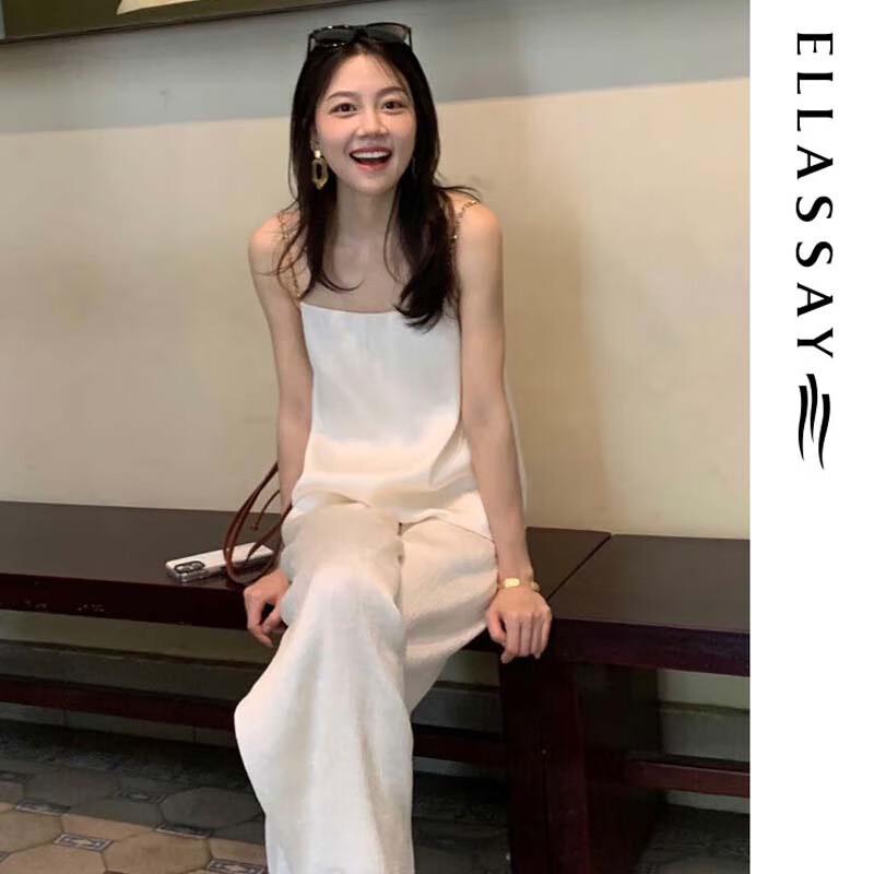 ELLASSAY Women's Pleated Acetate Straight-Leg Trousers