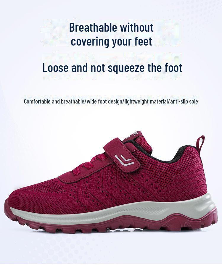 Comfortable Non-Slip Elderly Walking Shoes - Lightweight Spring & Autumn Sneakers