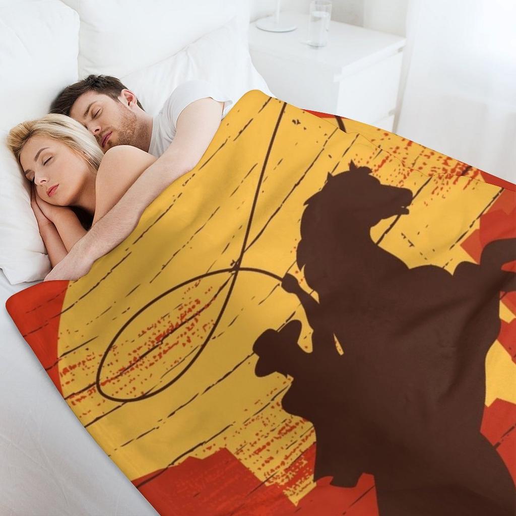 Cowboys of the Wild West - Riding Solo Throw Blanket Furrys warm winter For Sofa Thin Blankets For Baby Blankets