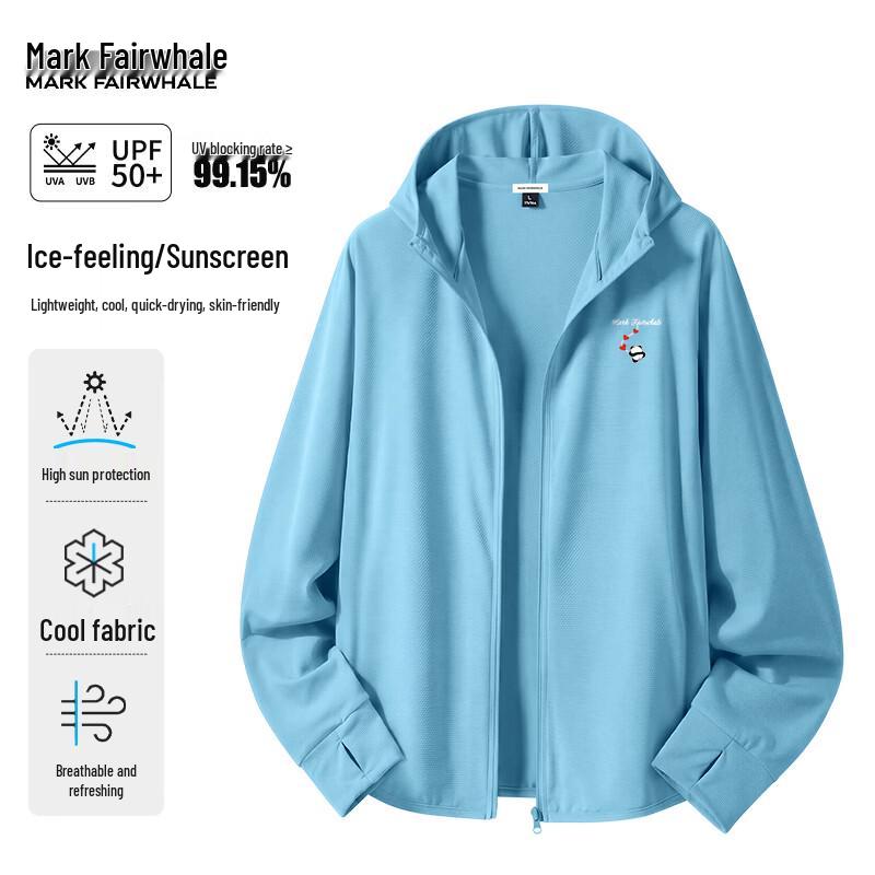 Mark Fairwhale Men s Ice Silk Cooling UPF50+ Outdoor Sun Protection Jacket L