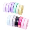 12mm Iridescent Gradient Candy Color Silicone Leather Strip for DIY Bags, Clothes, and Lanyards