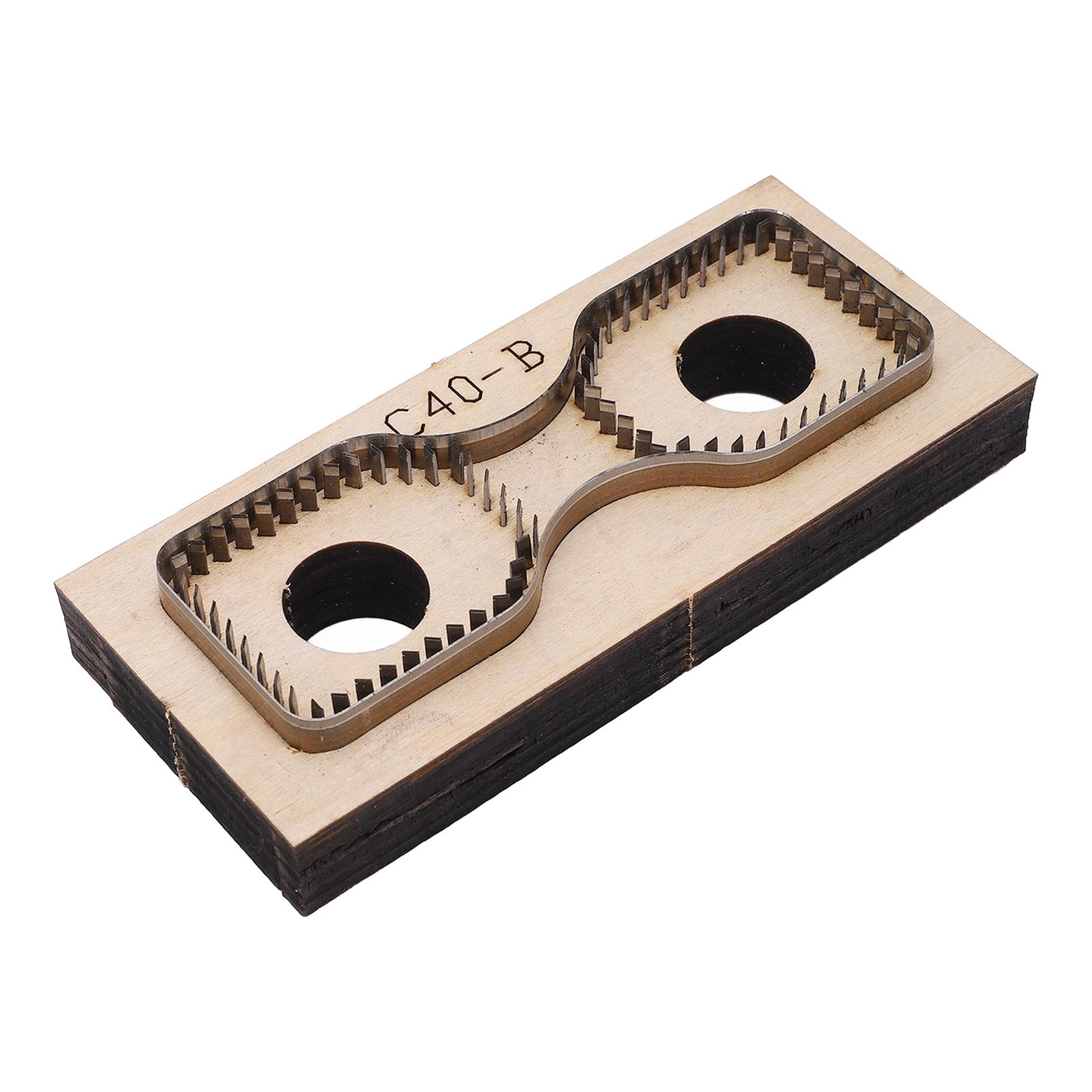 

Кожаный штамповочный станок с деревянной основой из высокоуглеродистой стали, простой в использовании, для резки кожи