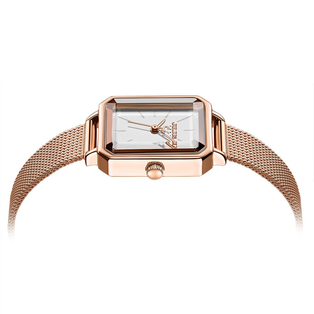 Jyullieoseu Ja-1223 Feminine Square Women'S Metal Watch