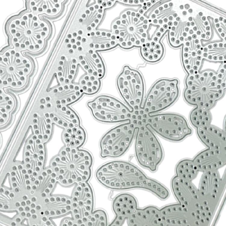 Flower Frame Cutting Dies DIY Stamps Crafts Scrapbooking Photo Album