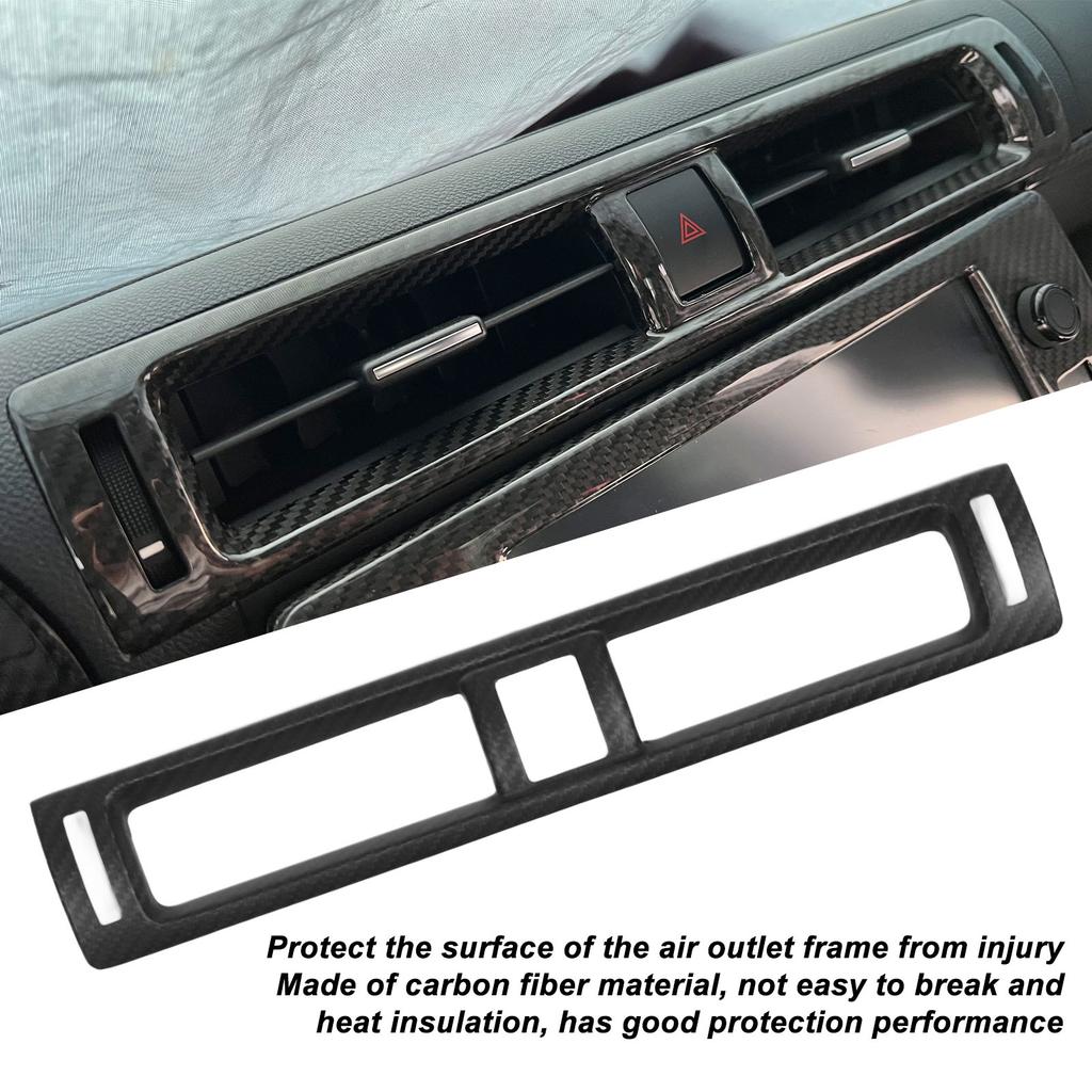 Dry Carbon Fiber Front AC Vent Outlet Frame Trim Center Dashboard Air Vent Cover Replacement for GR86 2022+