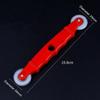 1Pcs Hand Crank Nylon Screen Rolling Tool Double Head Red Screen Spline Repair Roller Plastic Hand Spline Roller
