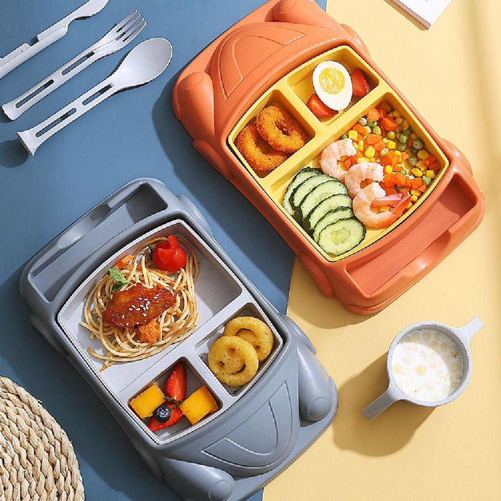Cartoon Children's Tableware Set Detachable Kid's Lunch Plate Feeding Food Tray  Kindergarten