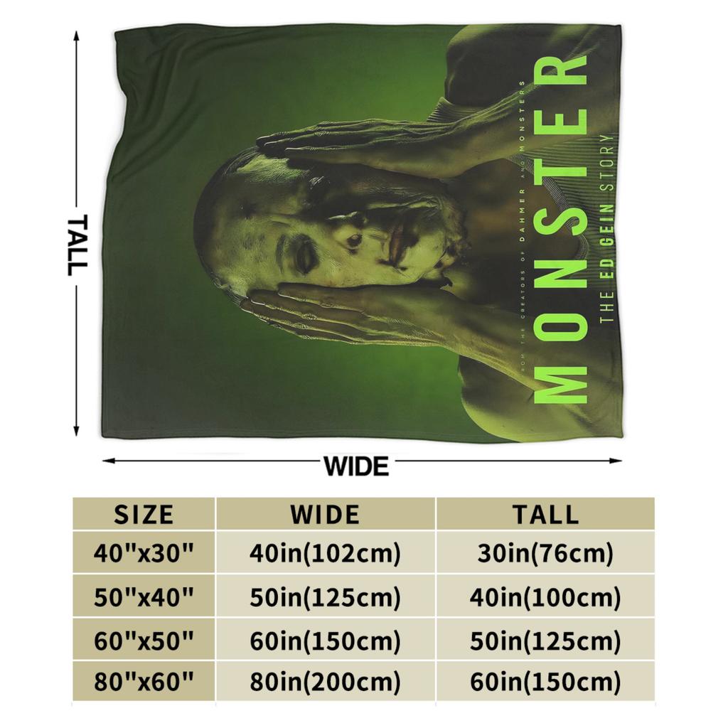 Super Warm Blanket Picnic Monster The Ed Gein Story Throw Blanket  Flannel Bedspread For Living Room Pattern Sofa Bed Cover