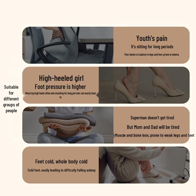 Breo Heated Electric Foot Massager CN plug (adapter included)