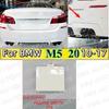 Alpine White Rear Bumper Tow Hook Cover For BMW M5 Series 2010-17 F10 F11 LCI