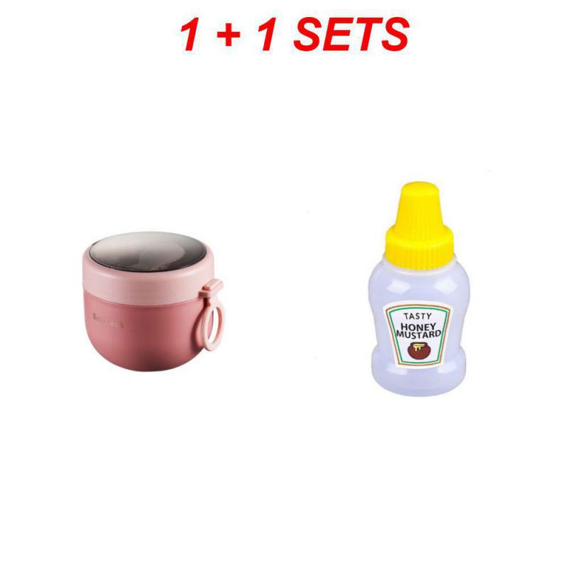 600ml tepelná dóza na potraviny Izolovaný šálek na polévku Termoska Nerezová krabička na oběd Thermo Keep Hot Hot Vaccum Cup se lžičkou