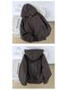 Unisex Reversible Hooded Cotton Jacket with Thick Velvet for Winter