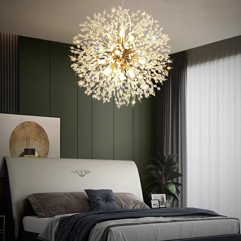 Dandelion Crystal Chandelier - Modern Lighting for Bedroom, Living Room, Bar, and Clothing Store
