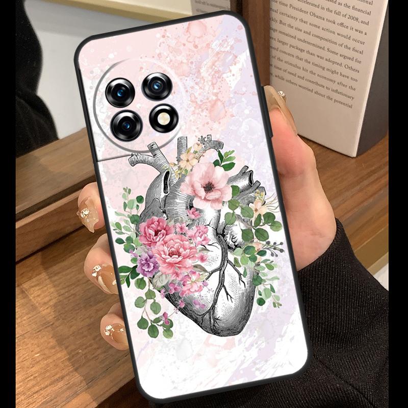 Human Anatomy Heart Art Case For OnePlus 15R 13R 13T 12R 15 13 12 11 10 Pro 10T Nord CE 3 4 Lite N20 N30 Nord 5 Cover