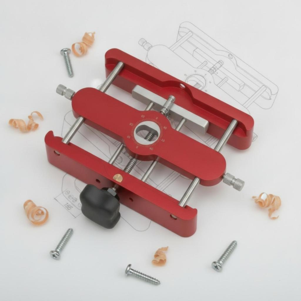Loose Tenon Jig Precision Guide with Angle Scale for Woodworkers, Carpenters,