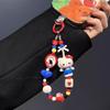 Animation Design Hello Kitty Key Rings Beaded Pendant Phone Charms Kawaii Kuromi Key Ring Adorable Hellokitty Keyring Present For Girls