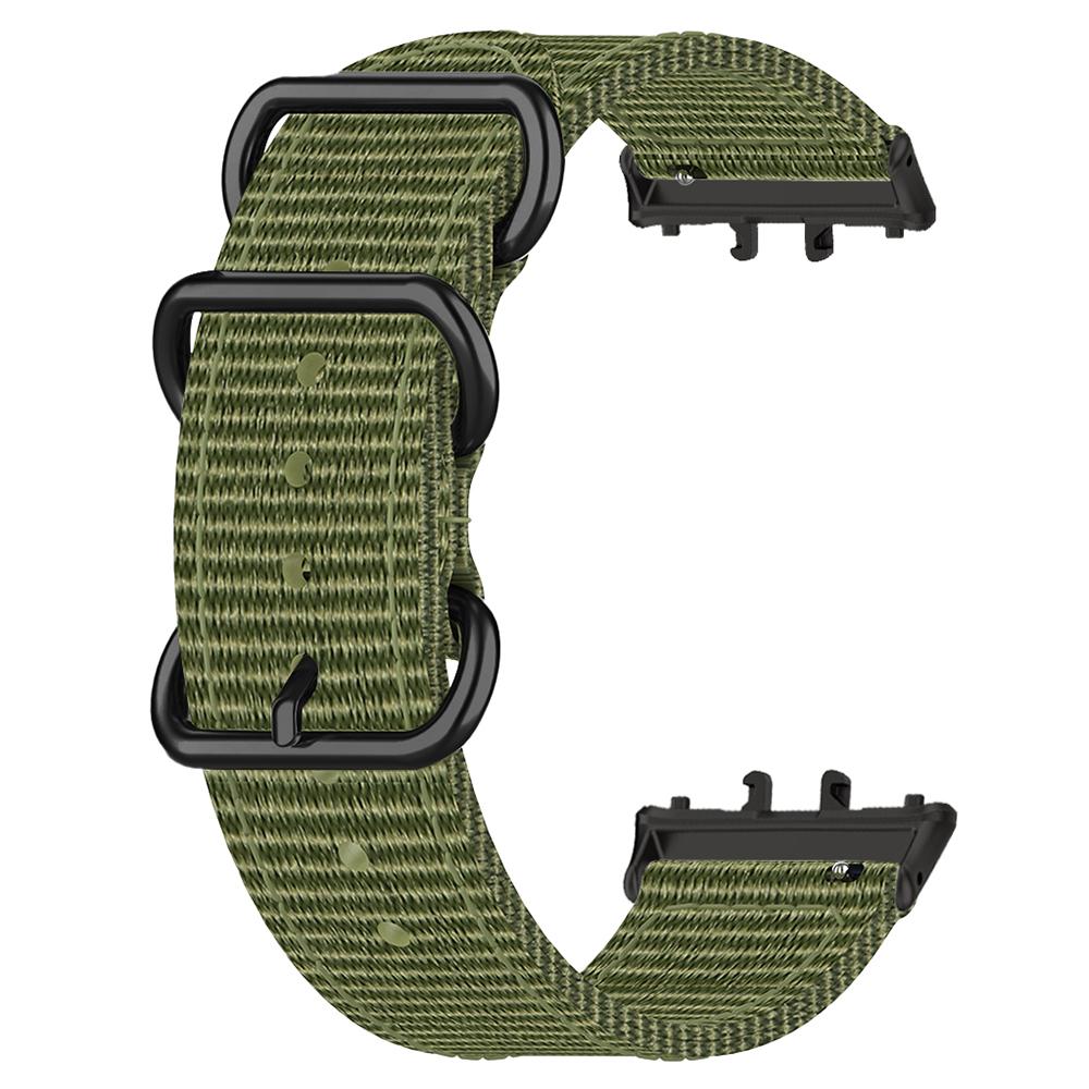 For Honor Watch X5 Watch Band Triple Ring Nylon Woven Strap