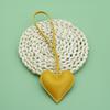 Custom Leather 3D Peach Heart Keychain Bag Pendant Love Hand Rope Personalized Couple Backpack Pendant Gift