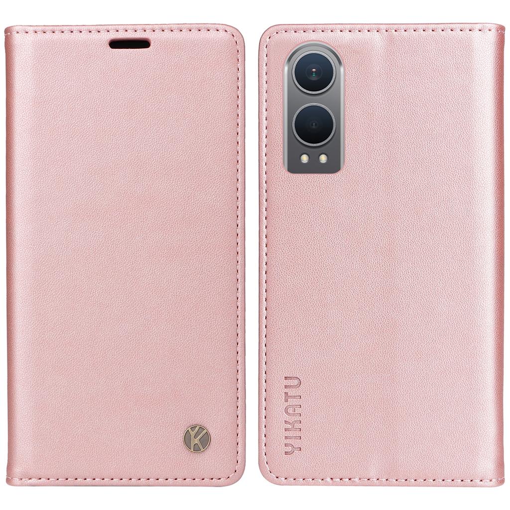 YIKATU YK-001 For OnePlus Nord CE4 Lite 5G/Oppo K12x 5G (China) Case Leather Phone Cover Magnetic Closure Bookstyle Stand