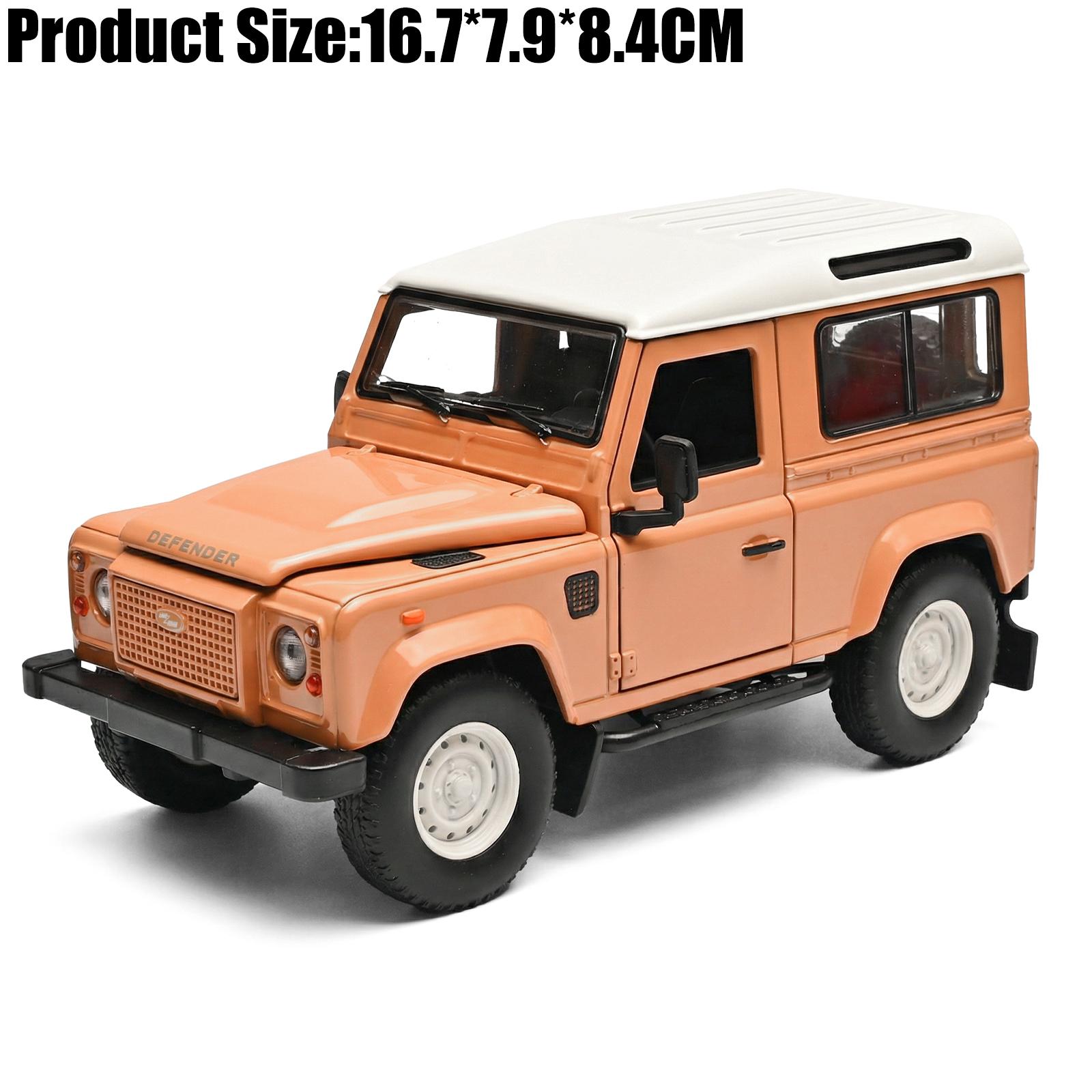 

1:24 Land Rover Classic Defender 90 Off Road SUV Alloy Metal Diecast Model Car Simulation Children Collectibles Ornament Holiday коричневий