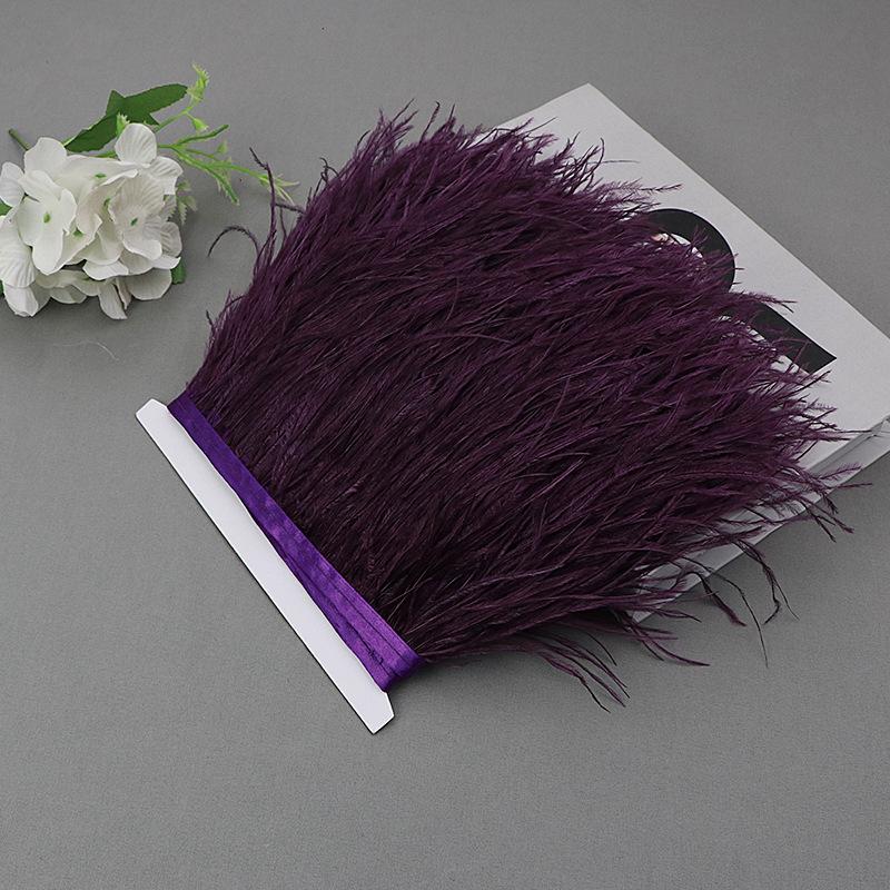 Ostrich Feather Lace Cloth Bandwidth 10-15Cm Stage Performance Clothing Decoration Accessories Lace Feather Ribbon