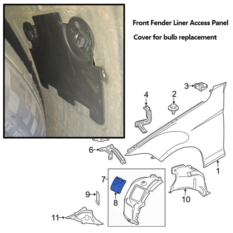 For BMW 1 2 3 4 Series Front Wheel Fender Liner Access Panel Bulb Cover F20 F30 F23 F31 F810 F34 F32 F82 F33 F83  51717260397