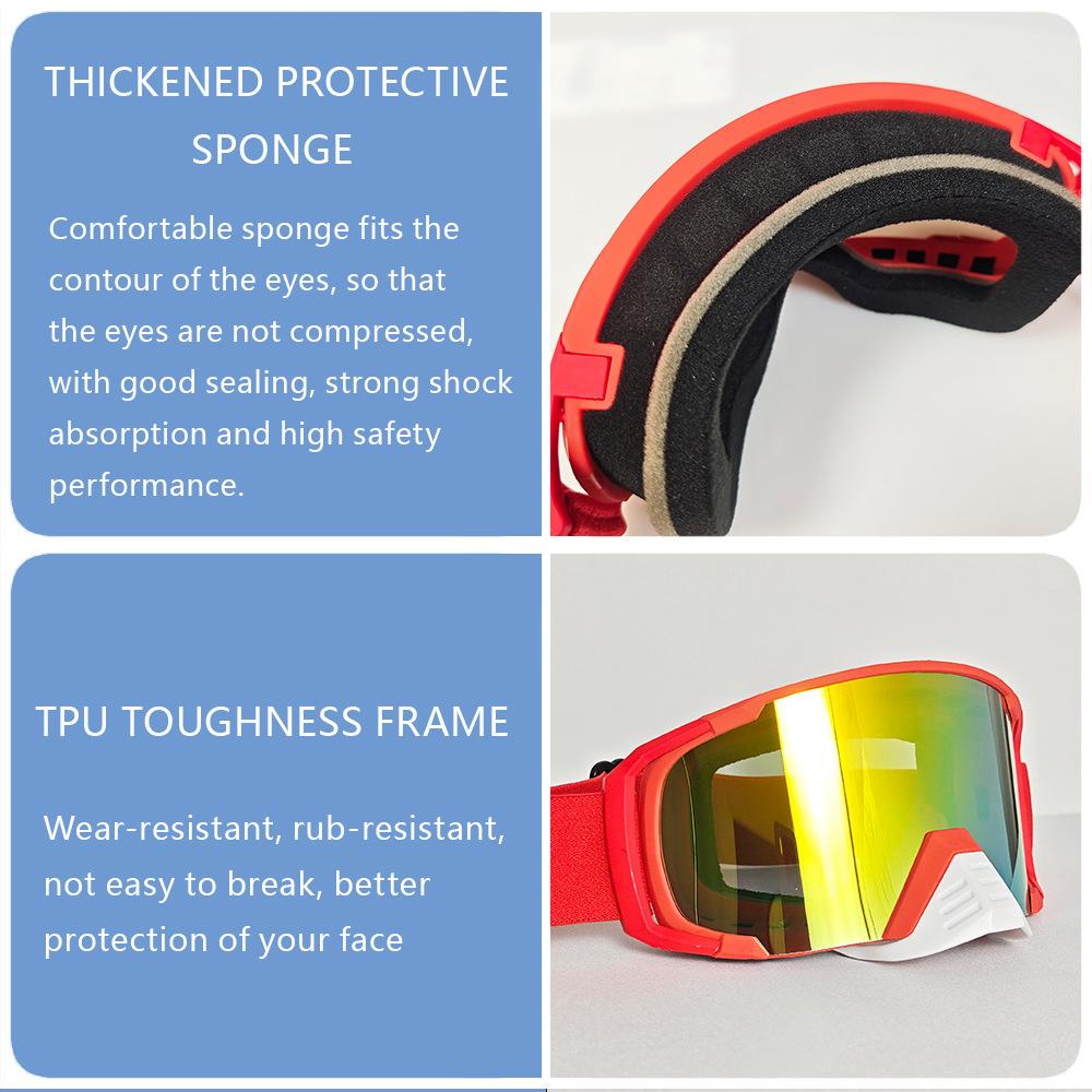 Off-road goggles for outdoor sports, downhill motorcycle, anti-mud and sand windproof helmet, riding goggles
