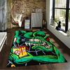 "Green Monster with Paintbrush" Suitable As a Non-slip Mat for the Living Room or Bedroom Sofa