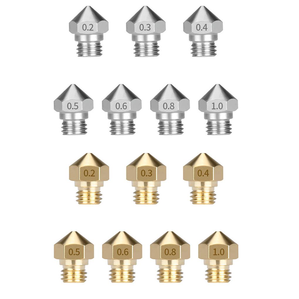 3D Printer Nozzle Extruder Nozzle 3D Printer Accessory Replacement for MK10