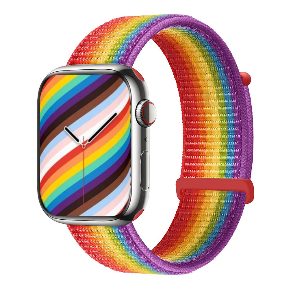 

Нейлоновый ремешок для Apple Watch 46 мм 42 мм 45 мм 41 мм 44 мм Ultra 2 49 мм Дышащий сменный браслет для IWatch 9 8 7 6 5 4 3SE For Series 10 42mm