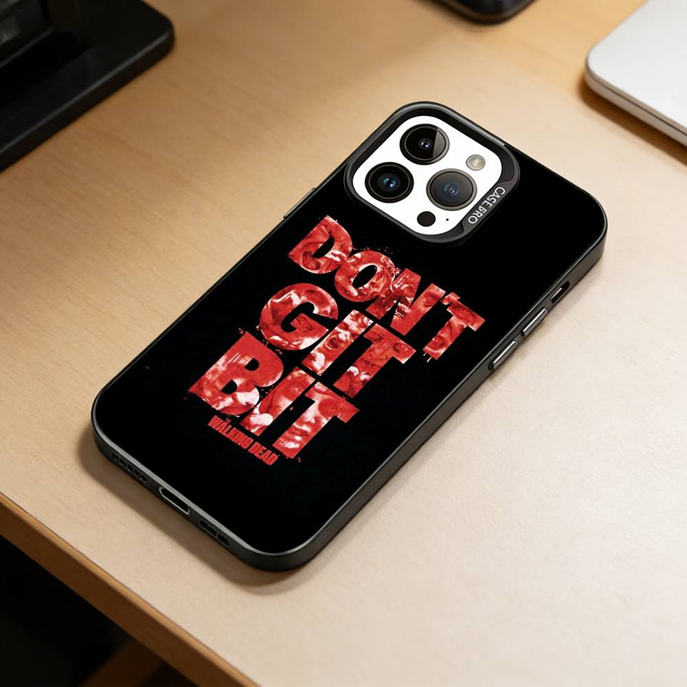 TWD-W-Walking D-Dead  Phone Case For iPhone 17,16,15,14,13,12,11 Plus,Pro Max,XS,Colored Silver Plated Inside Cover