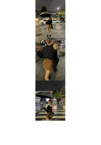 Korean Chic Off-Shoulder Loose Pullover Hoodie - Long Sleeve, Solid Color