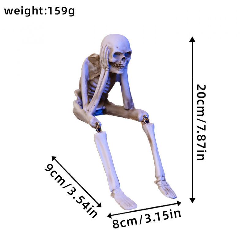 

Новые Хэллоуинские подвесные украшения в виде скелетов, Хэллоуинские смоляные украшения, реквизит для оформления сцены фестиваля призраков