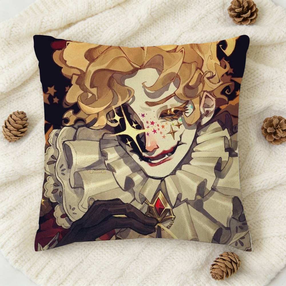 Horror Game Identity V Doublesided Printed Square Decorative Cushion Cover for Sofa Living Room Home Decor
