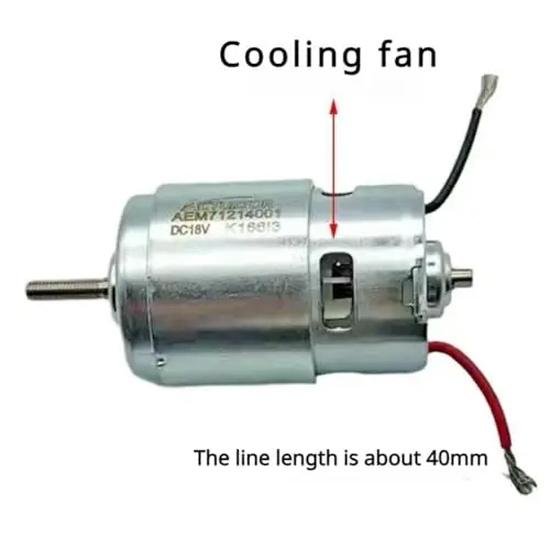 755 DC motor pro vyžínač 18V 120W motor sekačky na trávu s dlouhou hřídelí pro efektivní sekání a zastřihování plevele