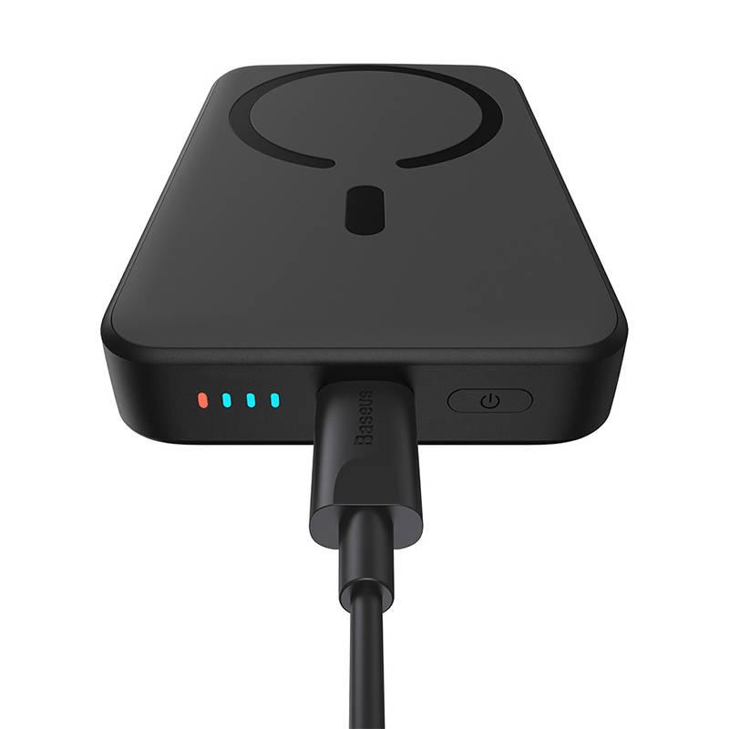 Magnetic Power Bank Baseus Magnetic Mini 10000mAh, USB-C 20W Magsafe (Black)