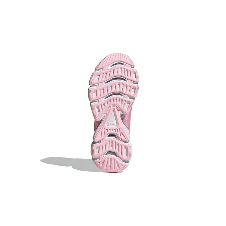 Adidas Breeze Collection Comfortable Slip Resistant Cushioning Abrasion Resistant Low top Kids' Running Shoes Pink Gray GZ4024