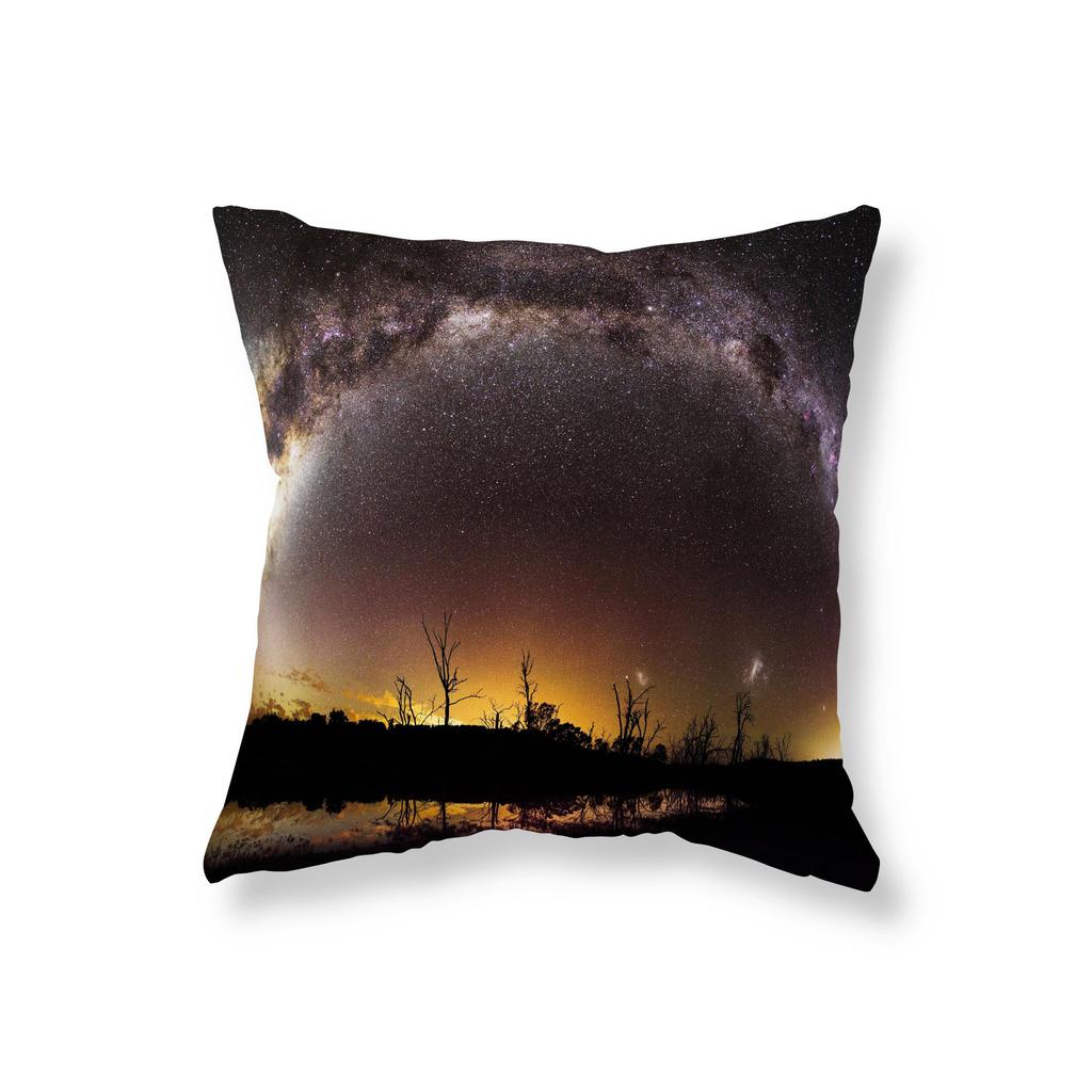 Aurora Star Landscape Pillow Cover Sofa Car Decorative Pillow Cover Chair Cushion Cover Room Aesthetics Home Decor 45x45cm