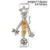 Y2K Exquisite Stylish Stars Sun Moon Key Chains For Women Glass Bead Stone Bags Key Rings Accessories Couple Keychains Jewelry