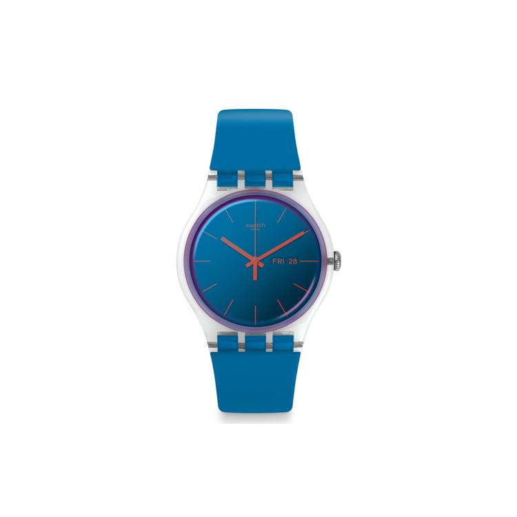 SWATCH Unisex 41mm Blue Watch SUOK711
