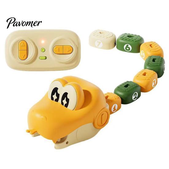 2.4GHz Remote Control Car 1/2 Sets Snake Toy, Magnetic Eating Itself Game Indoor Racing Toy 2 Player Interactive Electric RC for Kids Parent Child