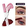 QIBEST Doppelseitiger Diamant-Glitzer-Mascara Langanhaltender Farbiger Mascara Wimpern Pink Blau Rot Voluminöser Wasserfester Mascara