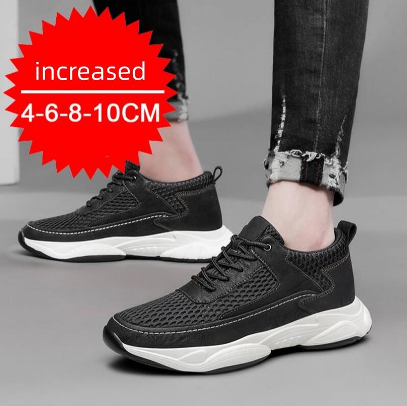 2026 Man Elevator Shoes Lift Sneakers Men Sports Height Increase Insole 8cm10cm Leisure Fashion Summer Sports Heightening Shoes