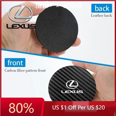 2026 Hot Interior Stickers For GX470 LS400 LX470 LX570 RC350 UX250h ES350 RX450h 2pcs Car Cup Holder Anti Slip Insert Coas