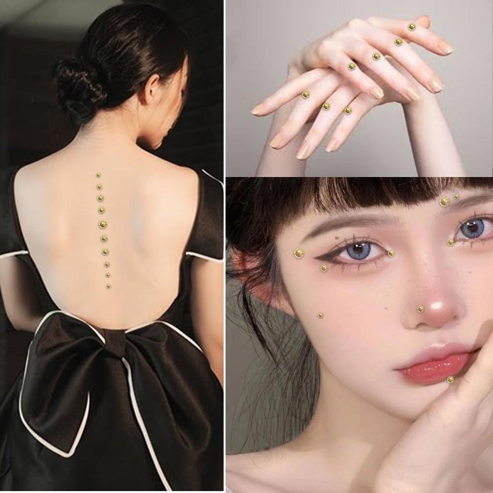 Selfadhesive Lip Eyebrow Ear Stickers Disposable Fake Reusable Earring Studs Body Jewelry