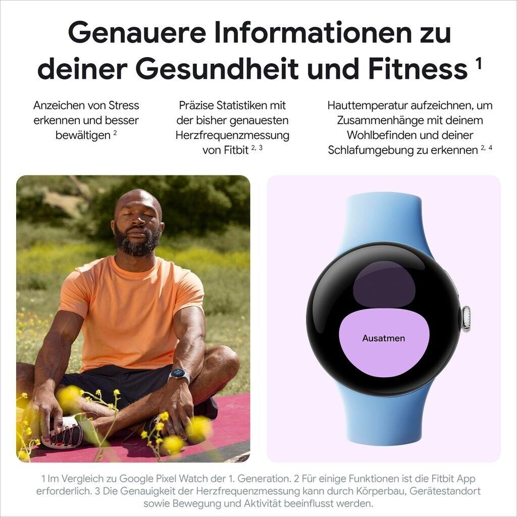 Google Pixel Watch 2 4G Matte Black Sportarmband Obsidian