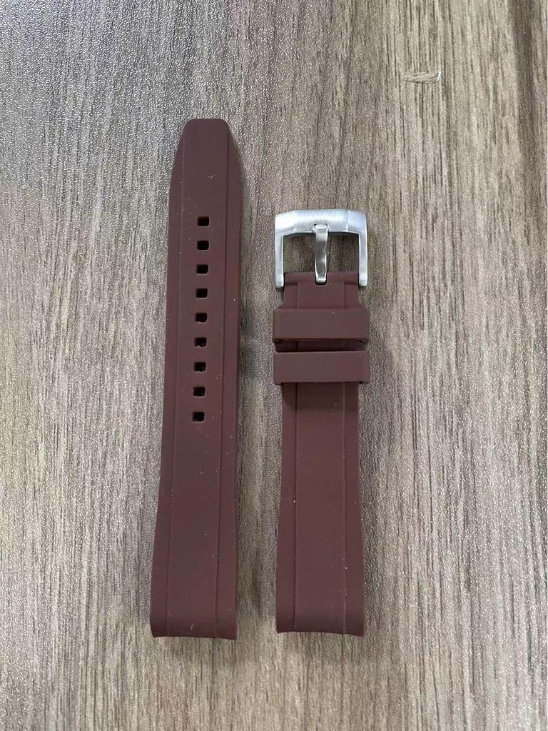 Curved Silicone Strap for Omega X Swatch Moonwatch, 20/22mm